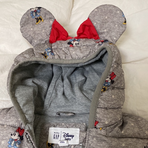 Baby GAP•Minnie Mouse Puffer Jacket•Size 6-12M - Picture 8 of 8